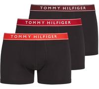 Tommy Hilfiger Calzoncillos bóxer Hombre Pack de 3 Trunks con Logotipo en la Cintura, Multicolor (Hot Heat/Med Red/DP Rge), S