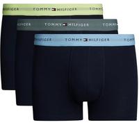 Tommy Hilfiger Calzoncillos bóxer Hombre Pack de 3 Trunks con Logotipo en la Cintura, Multicolor (Stonewash Green/Faded Lime/Col Blue), M