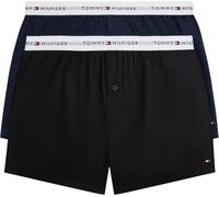 Tommy Hilfiger Calzoncillos bóxer Pack de 2 Hombre de algodón, Negro (Navy Blue/Black), S