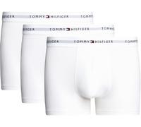 Tommy Hilfiger Calzoncillos bóxer Pack de 3 Hombre Trunks con Logotipo en la Cintura, Blanco (White/White/White), M