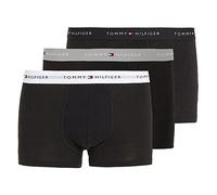 Tommy Hilfiger Calzoncillos bóxer Pack de 3 Hombre Trunks con Logotipo en la Cintura, Multicolor (Grey Heather/Black/White), S