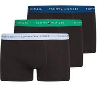 Tommy Hilfiger Calzoncillos bóxer Hombre Pack de 3 Trunks con Logotipo en la Cintura, Multicolor (Swt BLU/Prim Grn/DP Ind), S-M