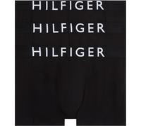 Tommy Hilfiger Calzoncillos bóxer Pack de 3 Hombre Trunks con Logotipo en la Cintura, Negro (Blk/Blk/Blk), S