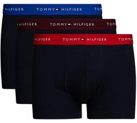 Tommy Hilfiger Calzoncillos bóxer Pack de 3 Hombre Trunks con Logotipo en la Cintura, Negro (Bright Blue/Deep Crim/Deep Rouge), M