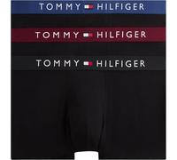 Tommy Hilfiger Calzoncillos bóxer Pack de 3 Hombre Trunks con Logotipo en la Cintura, Negro (DP Rge/Blk/Blue Jean), XXL