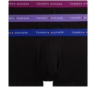Tommy Hilfiger Calzoncillos bóxer Pack de 3 Hombre Trunks con Logotipo en la Cintura, Negro (RCH MUL/Wdge BLU/Mon Prple), S