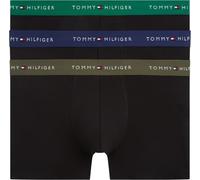 Tommy Hilfiger Calzoncillos bóxer Pack de 3 Hombre Trunks de algodón elástico, Negro (Arm Grn/PRP Nvy/Nov Grn), L