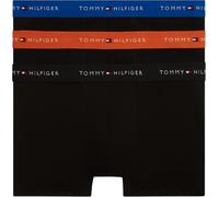 Tommy Hilfiger Calzoncillos bóxer Pack de 3 Hombre Trunks de algodón elástico, Negro (Reg BLU/Bon Org/Blk), S