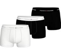 Tommy Hilfiger Calzoncillos bóxer trunks Hombre Pack de 3 tejido elástico, Multicolor (Th Wht/Th Wht/Blk), XXL