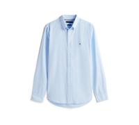 Tommy Hilfiger Camisa Hombre Hairline Poplin con Raya diplomática, Azul (Sweet Blue/Stripe), XL