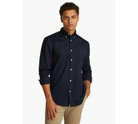TOMMY HILFIGER Camisa de corte estándar en popelín TH Flex. Color Azul Oscuro