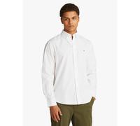 TOMMY HILFIGER Camisa de corte estándar en popelín TH Flex. Color Blanco
