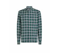Tommy Hilfiger Camisa Hombre Flex Poplin Plaid Regular Fit, Multicolor (Nouveau Green/Allover), S