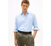TOMMY HILFIGER Camisa de lino. Color Rayas Azul Claro