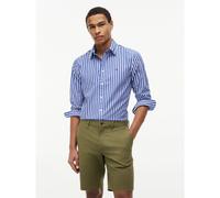 TOMMY HILFIGER Camisa de manga larga de popelina. Color Azul A Rayas