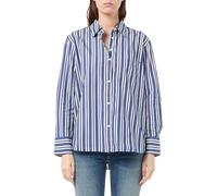 Tommy Hilfiger Camisa ESS Poplin Easy Fit WW0WW45612 L/S para Mujer, Color Azul, Talla 40, Azul (Marine STP), 40