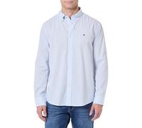Tommy Hilfiger Camisa Flex Poplin Big Gingham RF MW0MW41713 L/S, Azul, M, Azul (Sweet Blue/Check), M