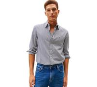 Tommy Hilfiger Camisa Flex Poplin Big Gingham RF MW0MW41713 L/S para Hombre, Color Negro, Talla M, Negro (Negro/Cuadros), M