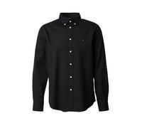 Tommy Hilfiger Core Flex Poplin Solid RF Shirt MW0MW39988 L/S Camisa para Hombre, Color Negro, XXL, Negro (Negro), XXL