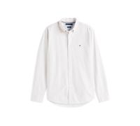Tommy Hilfiger Camisa Heritage Oxford Stripe RF MW0MW36238 L/S para Hombre, Color marrón, Talla M, Marrón (Safari Canvas/White), M
