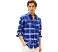 Tommy Hilfiger Camisa Hombre Brushed Oxford Check Regular Fit, Multicolor (Wedge Blue/Check), XXL
