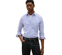 Tommy Hilfiger Camisa Hombre Classic Shirt con Rayas, Multicolor (Wedge Blue/Stripe), S