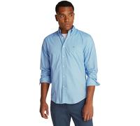 Tommy Hilfiger Camisa Hombre Flex Poplin Fake Solid Regular Fit, Azul (Night Sky Prt), XXL
