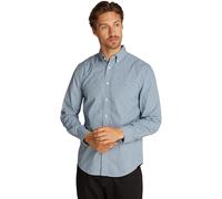 Tommy Hilfiger Camisa Hombre Flex Poplin Gingham Regular Fit, Multicolor (Nouveau Green / Multi), S