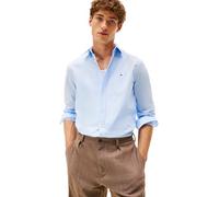 Tommy Hilfiger Camisa Hombre Flex Poplin Kent Collar Slim Fit, Azul (Sweet Blue), L