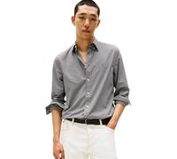 Tommy Hilfiger Camisa Hombre Flex Poplin Micro Gingham Regular Fit, Gris (October Grey/Check), XL