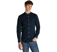 Tommy Hilfiger Camisa Hombre Flex Poplin Solid Mao Regular Fit, Azul (Desert Sky), 3XL