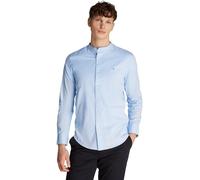 Tommy Hilfiger Camisa Hombre Flex Poplin Solid Mao Regular Fit, Azul (Sweet Blue), XL