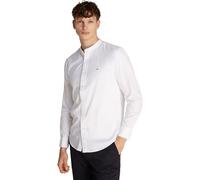 Tommy Hilfiger Camisa Hombre Flex Poplin Solid Mao Regular Fit, Blanco (White), S