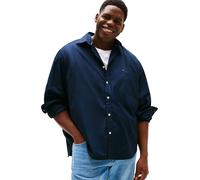 Tommy Hilfiger Camisa Hombre Flex Poplin Solid Regular Fit, Azul (Desert Sky), 2XL