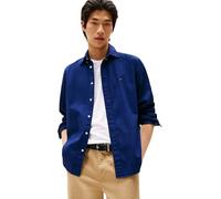 Tommy Hilfiger Camisa Hombre Flex Poplin Solid Regular Fit, Azul (Preppy Navy), XXL