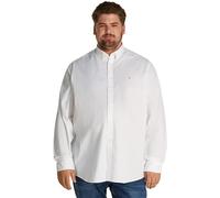Tommy Hilfiger Camisa Hombre Flex Poplin Solid Regular Fit, Blanco (White), 5XL