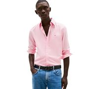 Tommy Hilfiger Camisa Hombre Flex Poplin Solid Regular Fit, Rosa (Classic Pink), L