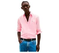Tommy Hilfiger Camisa Hombre Flex Poplin Solid Regular Fit, Rosa (Classic Pink), L