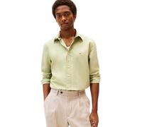 Tommy Hilfiger Camisa Hombre Flex Poplin Solid Regular Fit, Verde (Earth Sage), XL