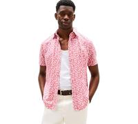 Tommy Hilfiger Camisa Hombre Linen Blend Print Manga Corta