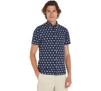 Tommy Hilfiger Camisa Hombre Mini Palm Print Manga corta, Mehrfarbig (Multicolor), M