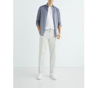 Tommy Hilfiger Camisa hombre slim fit de manga larga. Azul marino S