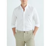 Tommy Hilfiger Camisa hombre slim fit de manga larga. Blanco M