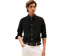 Tommy Hilfiger Camisa Hombre Solid Corduroy Regular Fit, Negro (Black), XXL