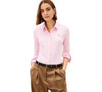 Tommy Hilfiger Camisa Mujer 1985 Slim con cuello francés, Multicolor (Ithaca Stp/ Classic Pink), 3XL