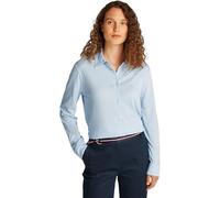Tommy Hilfiger Camisa Mujer Casual Regular Fit, Azul (Breezy Blue), XXL