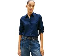 Tommy Hilfiger Camisa Mujer de algodón, Azul (Dark Night Navy), 36