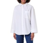 Tommy Hilfiger Camisa Mujer Poplin New Easy Oversized, Blanco (TH Optic White), 40