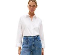 Tommy Hilfiger Camisa Mujer Poplin New Easy Oversized, Blanco (Th Optic White), 44