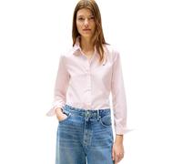 Tommy Hilfiger Camisa Mujer Poplin Regular con cuello francés, Rosa (Classic Ithaka Stp Light Pink), 44